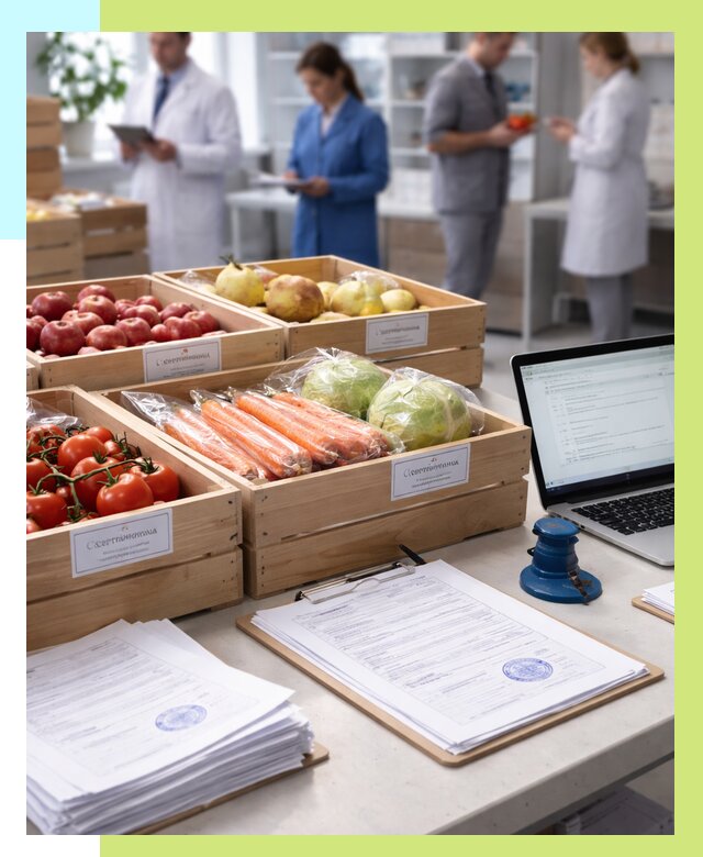 Сертификация овощей и фруктов в Валуйках от 9048 р. | Алешин-Вли