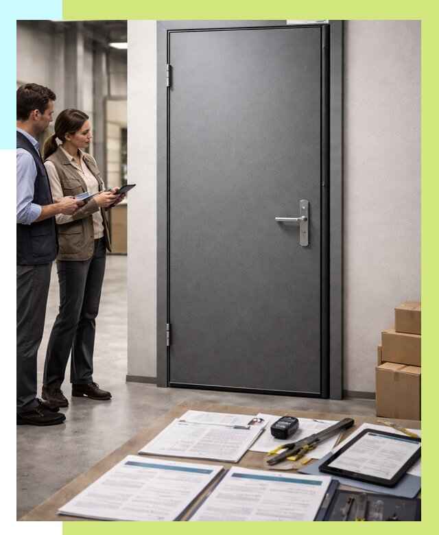 Сертификация противопожарных дверей в Валуйках от 9581 р. | Алешин-Вли