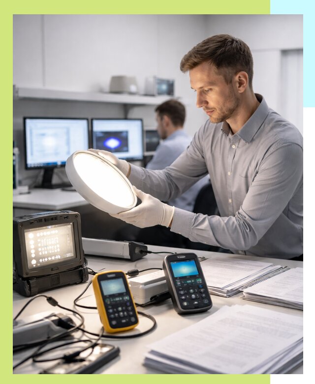 Сертификация светильников в Валуйках: испытания и оформление