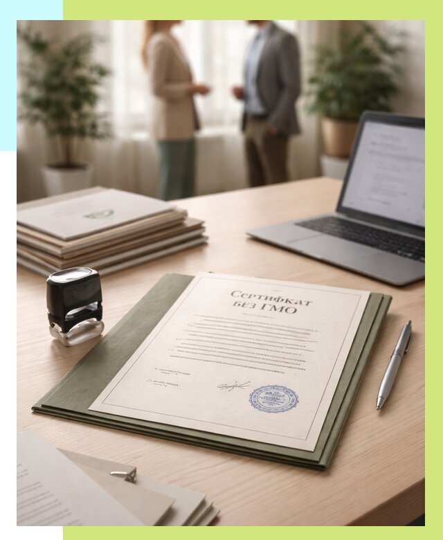 Сертификат без ГМО в Валуйках от 7984 р. оформить срочно Алешин-Вли